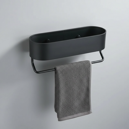Étagère Murale avec Porte-Serviettes – Alliez Style et Praticité