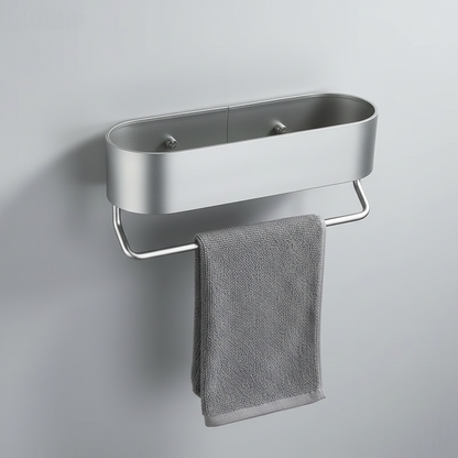 Étagère Murale avec Porte-Serviettes – Alliez Style et Praticité