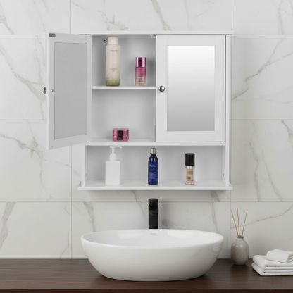 Armoire à Pharmacie Murale avec Miroir Intégré – Rangement Pratique et Élégant