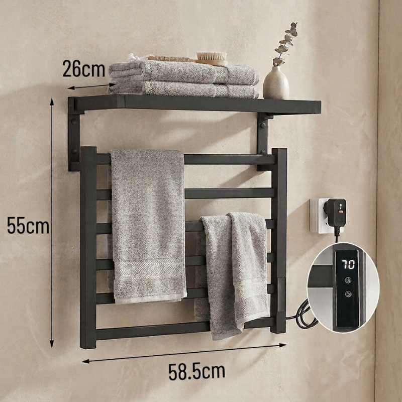 Sèche-Serviettes Électrique Mural – Confort et Design Moderne pour Salle de Bain