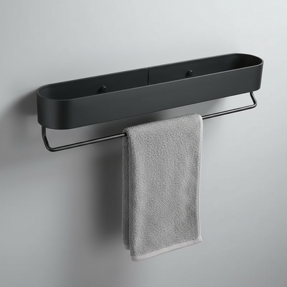 Étagère Murale avec Porte-Serviettes – Alliez Style et Praticité