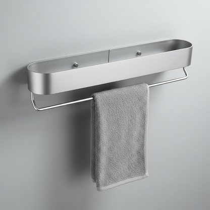 Étagère Murale avec Porte-Serviettes – Alliez Style et Praticité