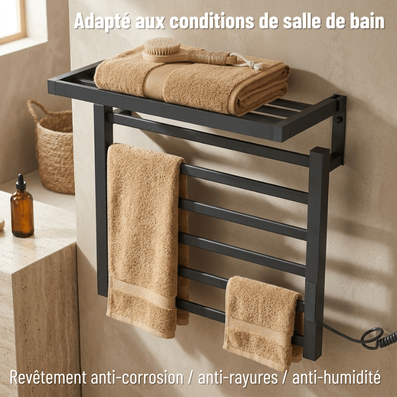 Sèche-Serviettes Électrique Mural – Confort et Design Moderne pour Salle de Bain