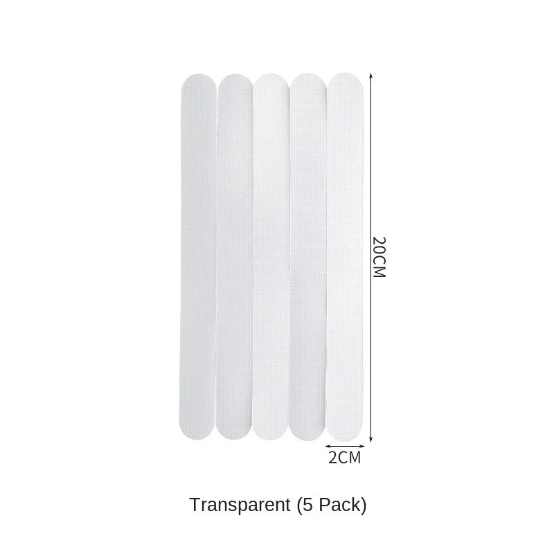 Anti-Slip Stickers Bathroom Shower Room Stair Floor Transparent PEVA Waterproof Anti-Slip Adhesive Strip 5PCS Pack #2645