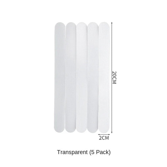 Anti-Slip Stickers Bathroom Shower Room Stair Floor Transparent PEVA Waterproof Anti-Slip Adhesive Strip 5PCS Pack #2645