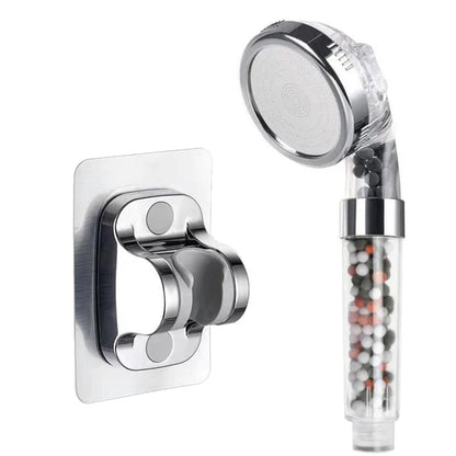 3 Functions High Pressure SPA Shower Head Water Saving Handheld Rainfall Bathroom Accessory Anion Filter Shower