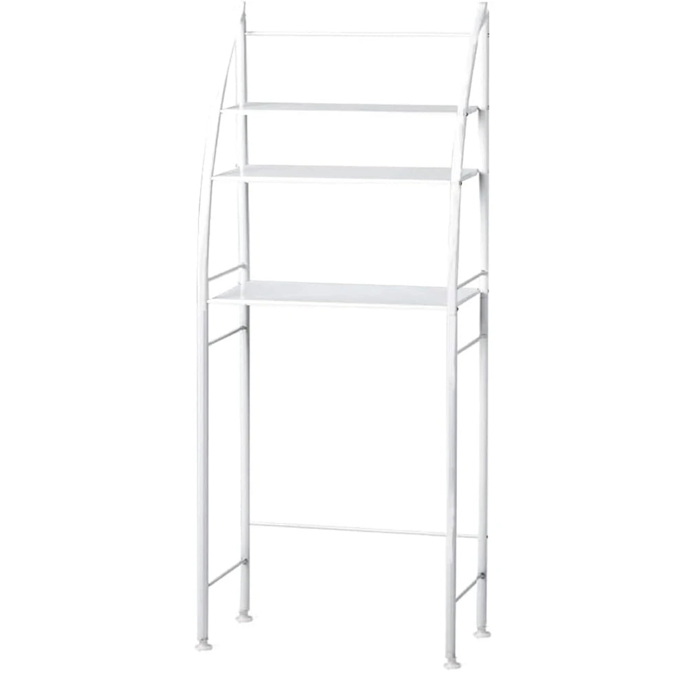Étagère verticale à 3 niveaux au‑dessus des toilettes