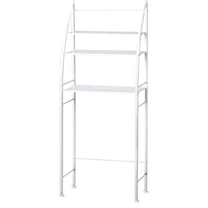Étagère verticale à 3 niveaux au‑dessus des toilettes