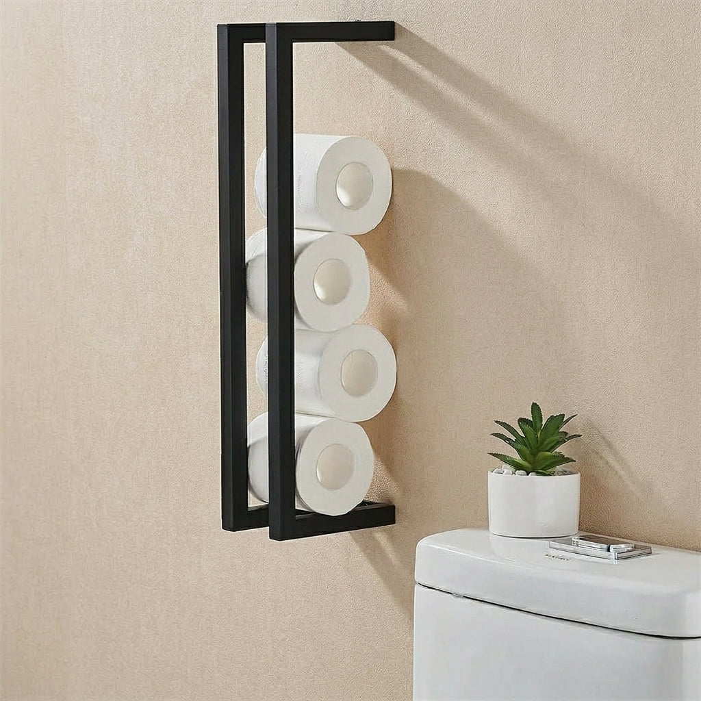 Porte-Papier Toilette Mural Design – Accessoire mural élégant et pratique pour salle de bains