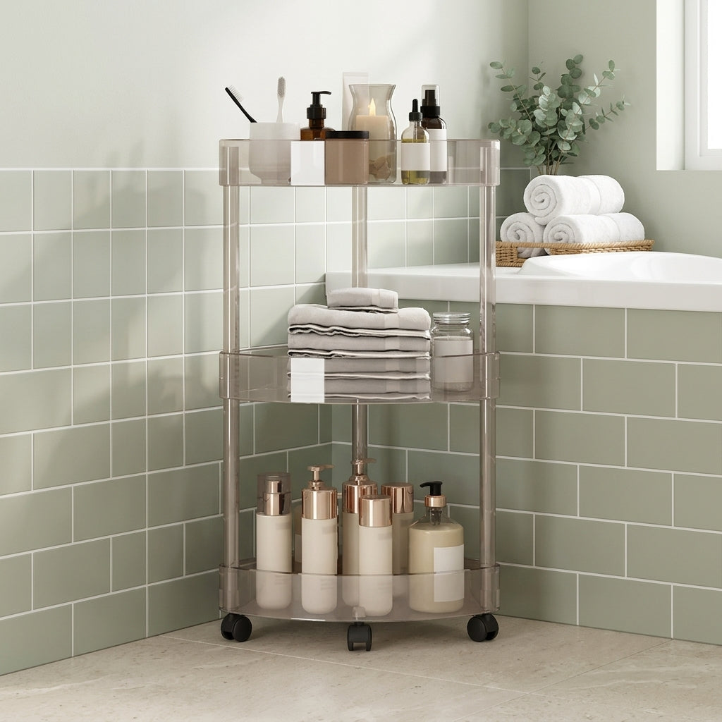 Chariot Organisateur d'Angle – Solution de Rangement Polyvalente et Gain de Place