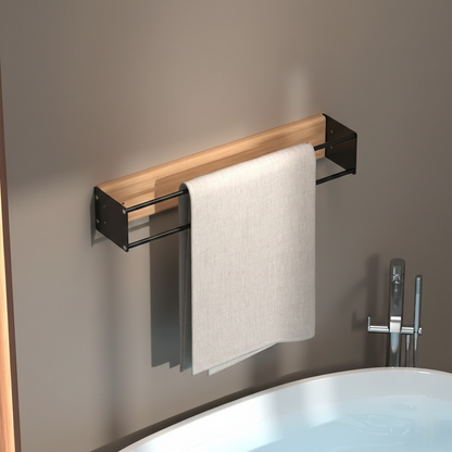 Porte-Serviettes Mural en Bois – Élégant et Pratique