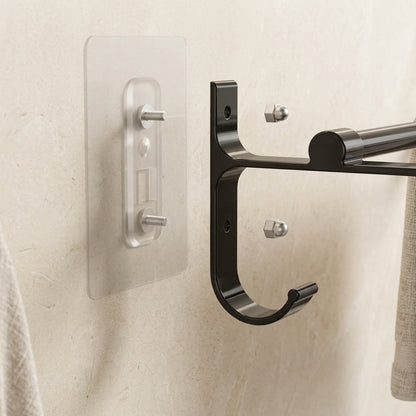 Porte-Serviettes Mural Double Barre – Design Épuré et Pratique