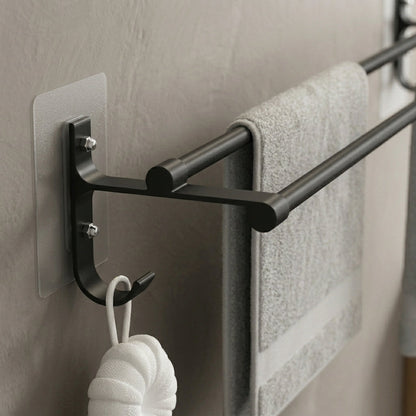 Porte-Serviettes Mural Double Barre – Design Épuré et Pratique
