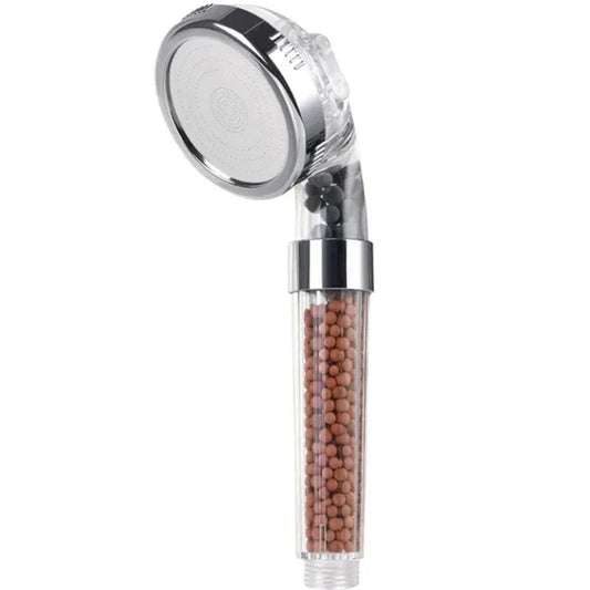 3 Functions High Pressure SPA Shower Head Water Saving Handheld Rainfall Bathroom Accessory Anion Filter Shower