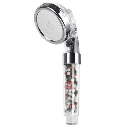 3 Functions High Pressure SPA Shower Head Water Saving Handheld Rainfall Bathroom Accessory Anion Filter Shower
