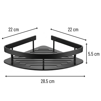 Étagère d'Angle en Aluminium pour Douche – Durable, Antirouille et Facile à Installer