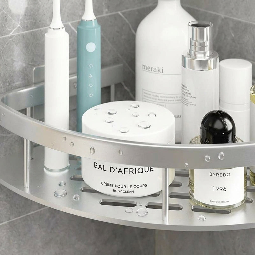 Étagère d'Angle en Aluminium pour Douche – Durable, Antirouille et Facile à Installer